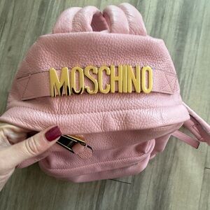 Moschino leather backpack